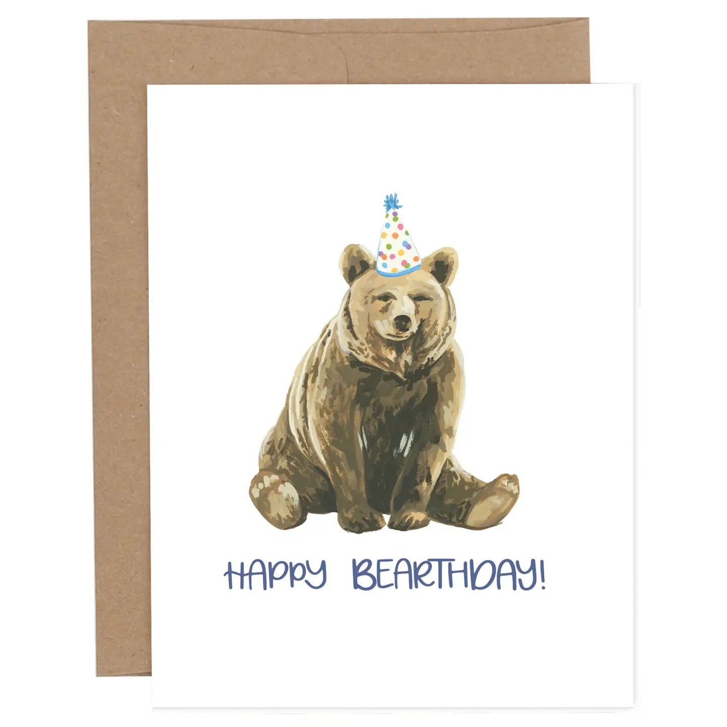 HAPPY BEAR-THDAY BIRTHDAY GREETING CARD