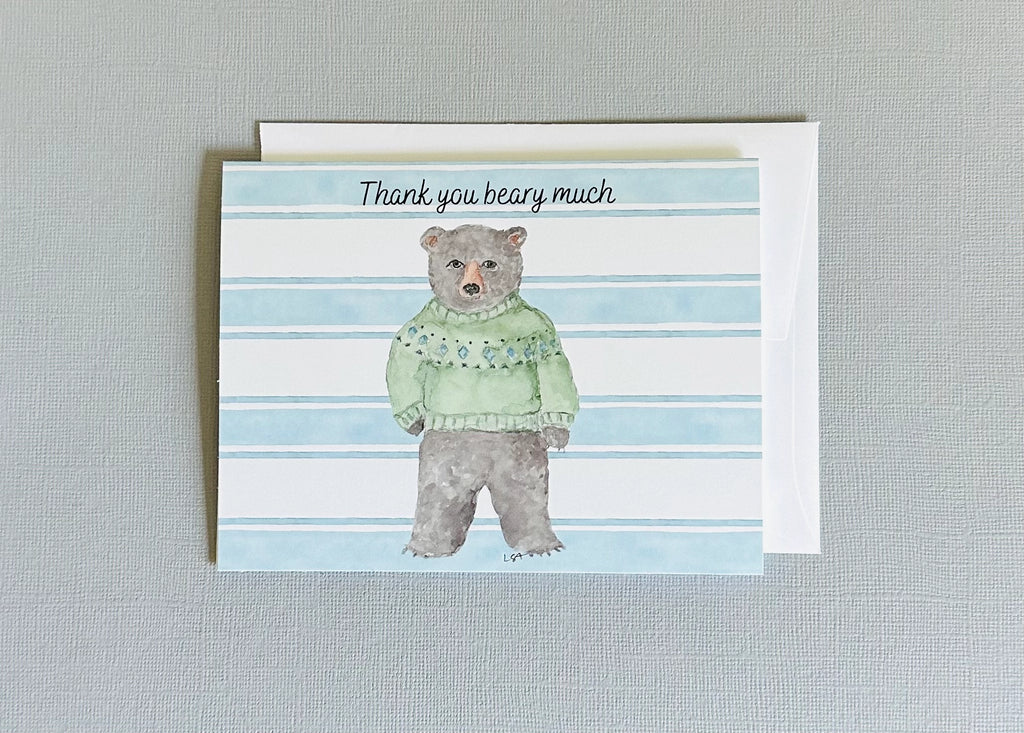 THANK YOU BEARY MUCH NOTECARD SET