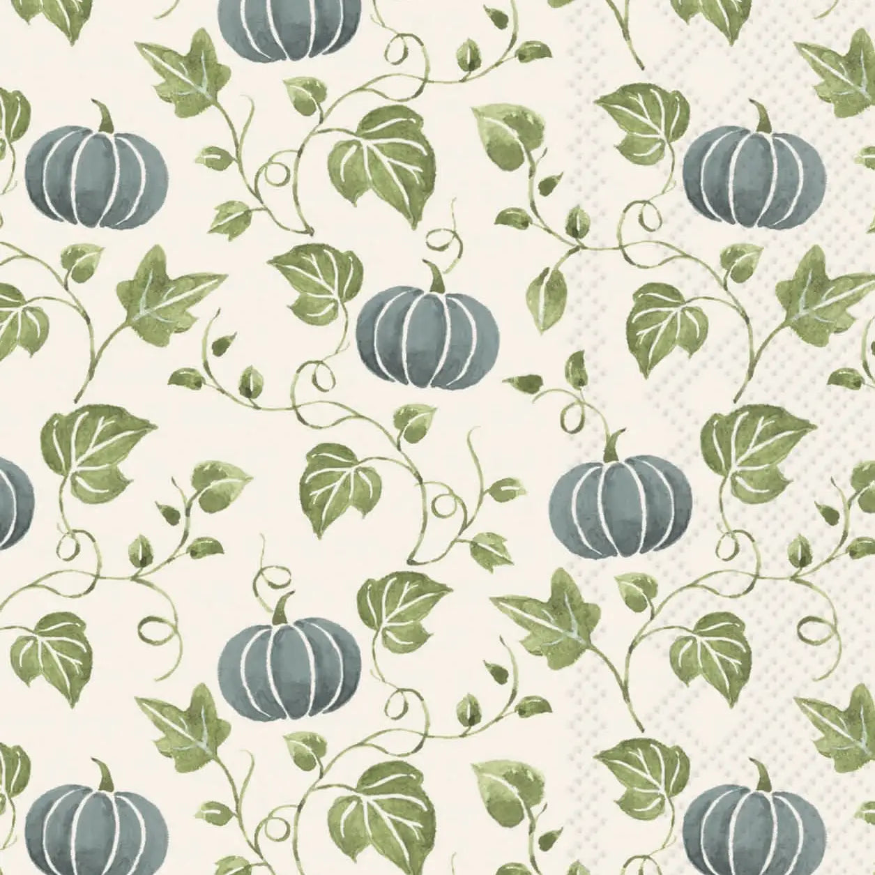 SIMPLE PUMPKIN BLUE PAPER NAPKIN