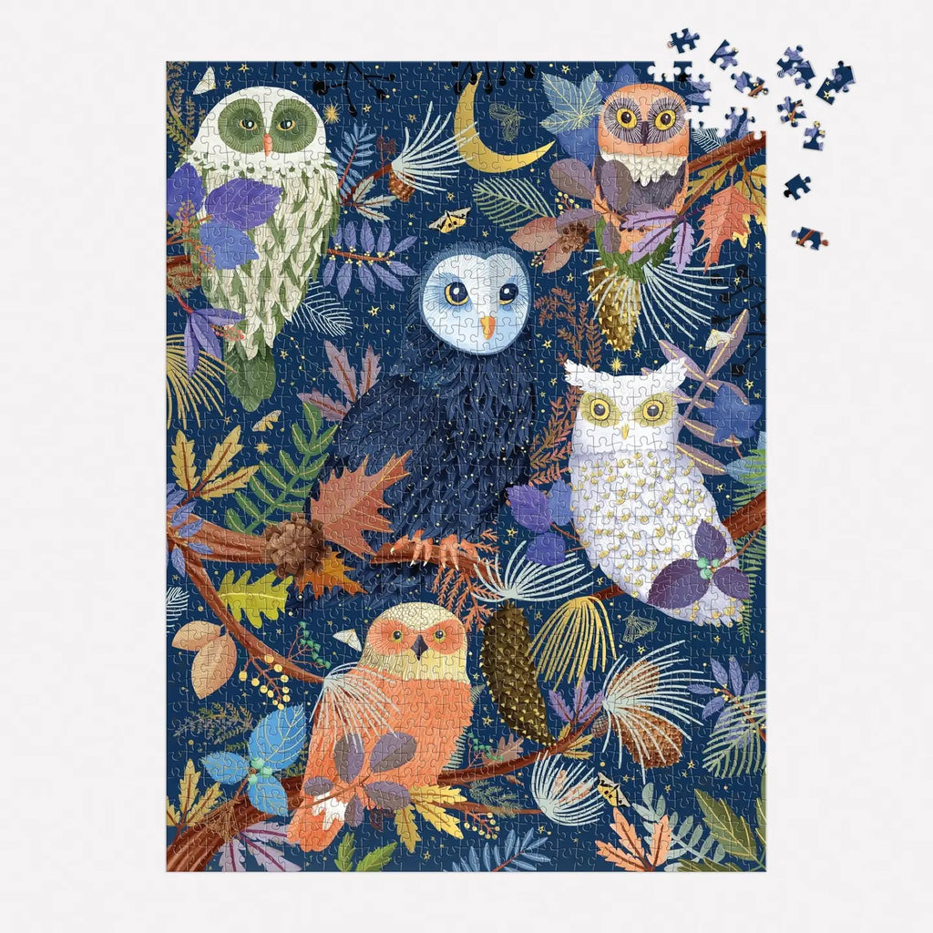 OWLS AT DAWN 1000 PIECE FOIL PUZZLE