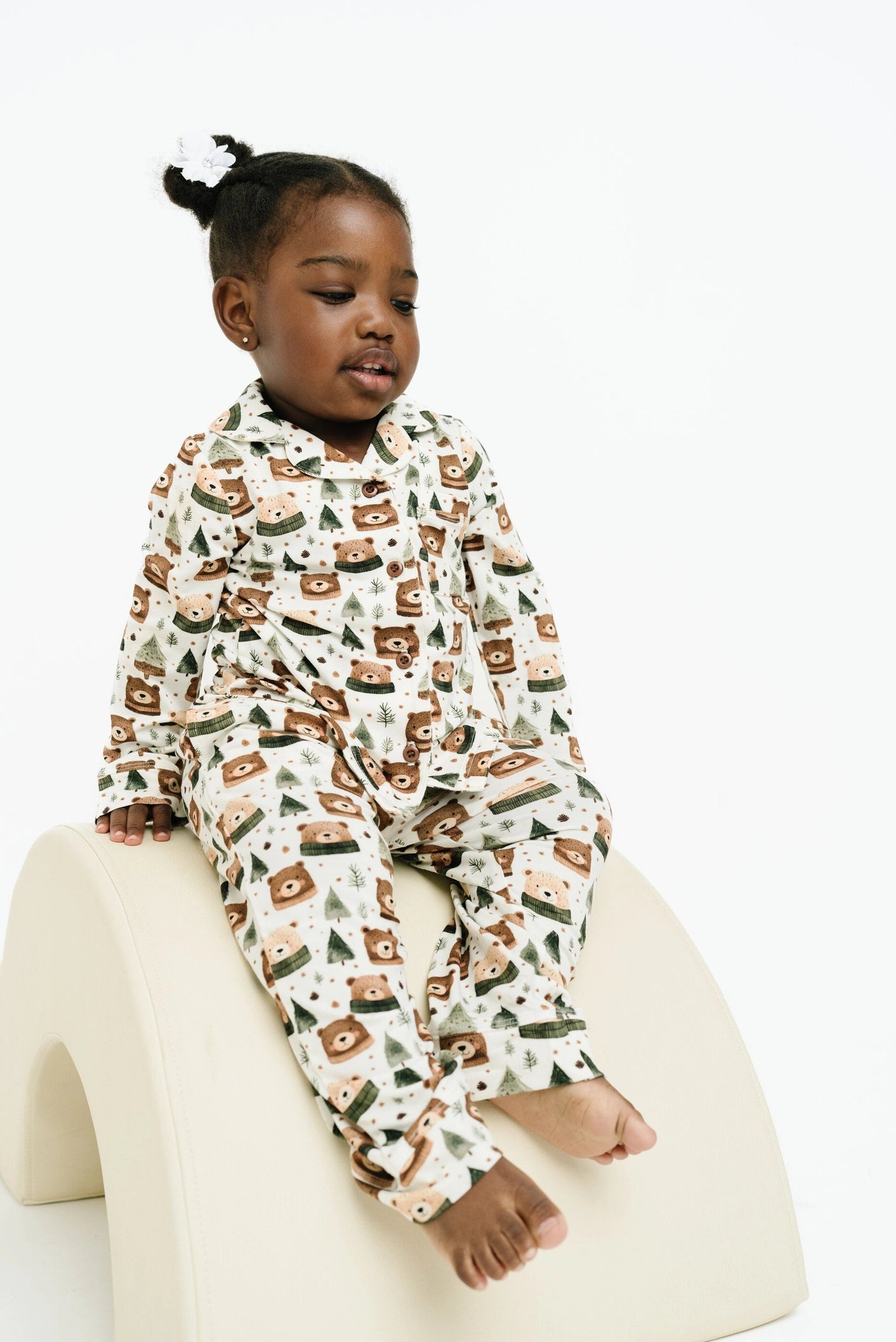 WINTER BEARS BAMBOO BUTTON UP SET