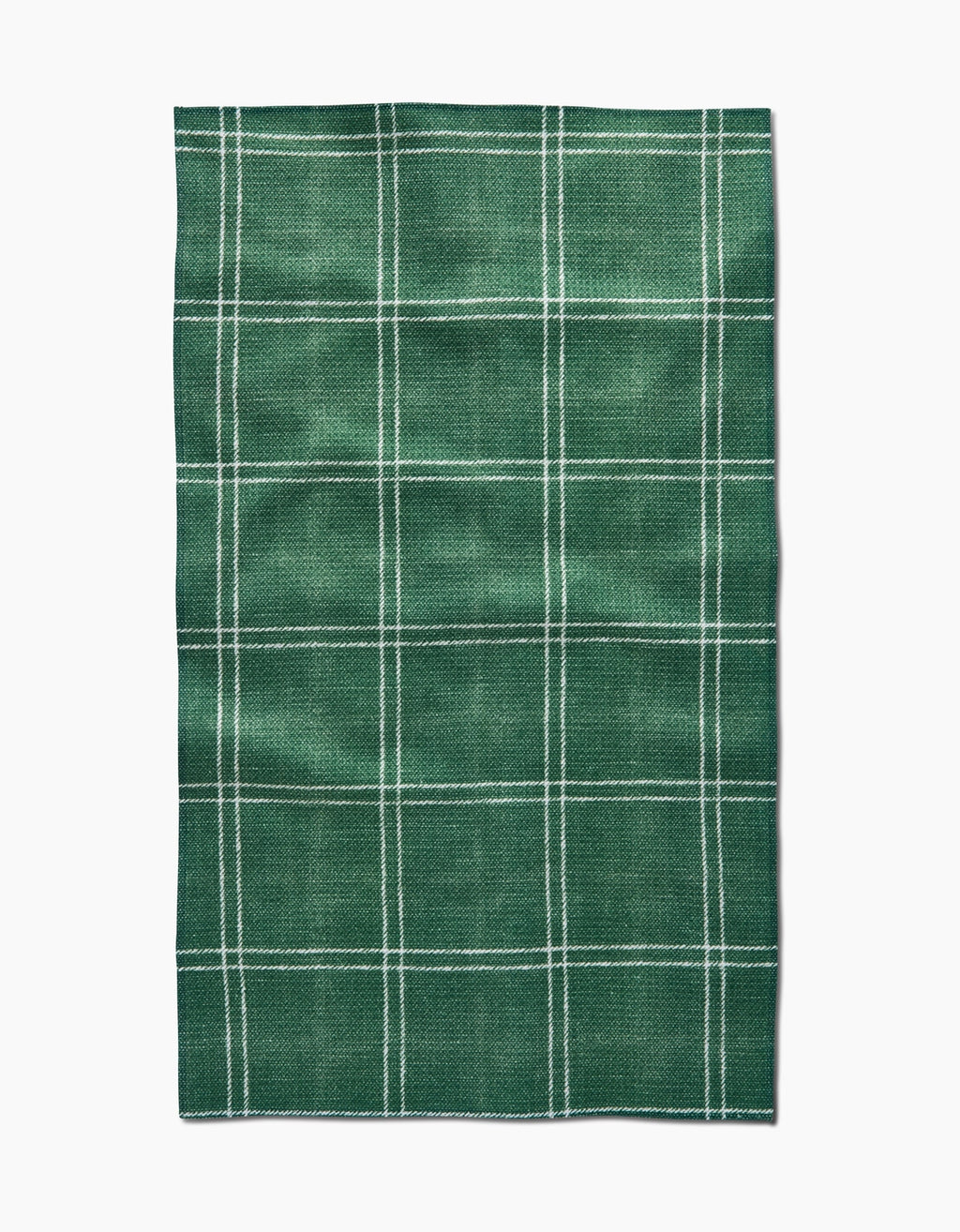 GEOMETRY TEA TOWEL - PINE FOREST PLAID