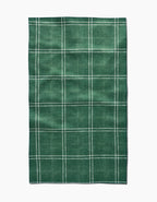 GEOMETRY TEA TOWEL - PINE FOREST PLAID