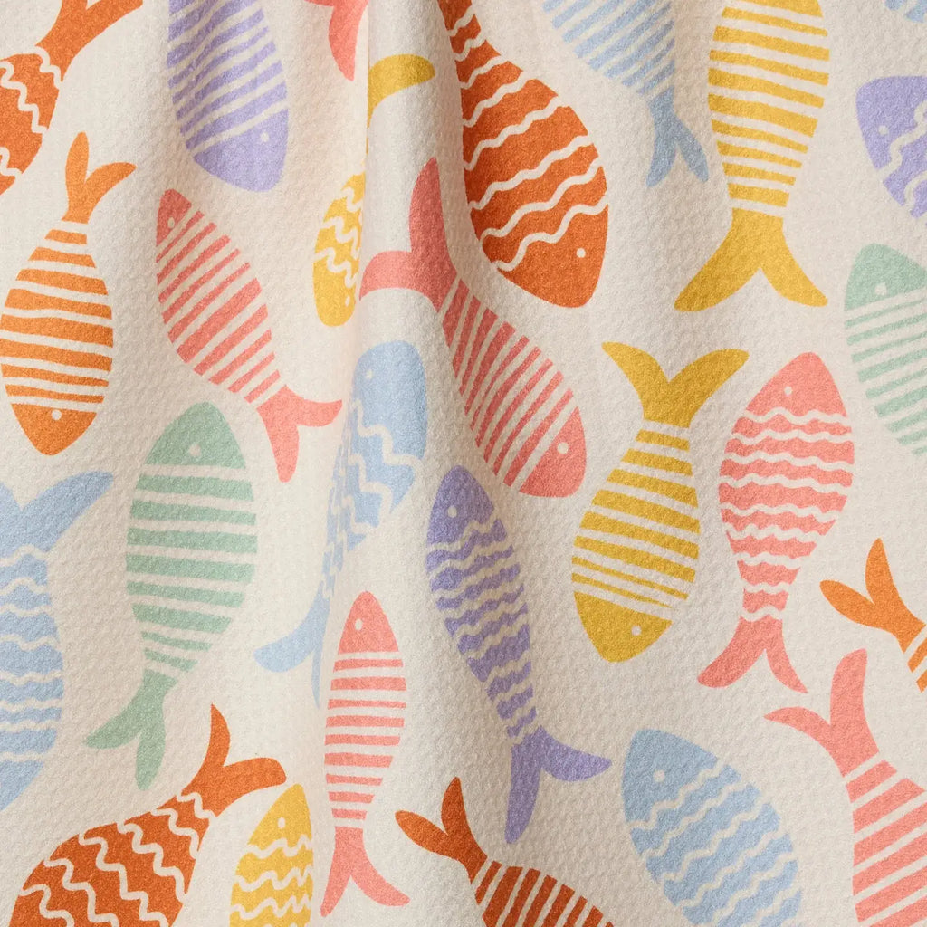 GEOMETRY TEA TOWEL - FISH FLIP