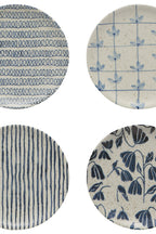 BLUE APPETIZER PLATE SET