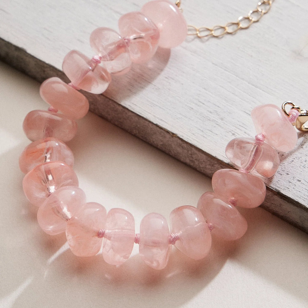 MARCY NATURAL STONE BEADED BRACELET