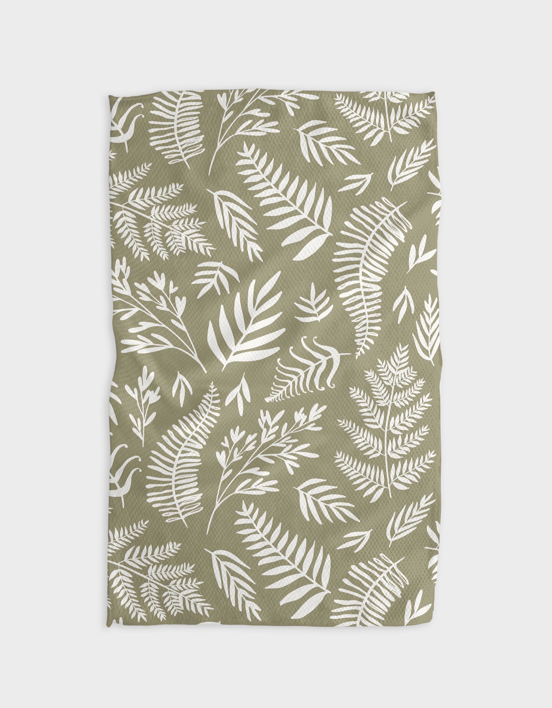 GEOMETRY TEA TOWEL - OLIVE