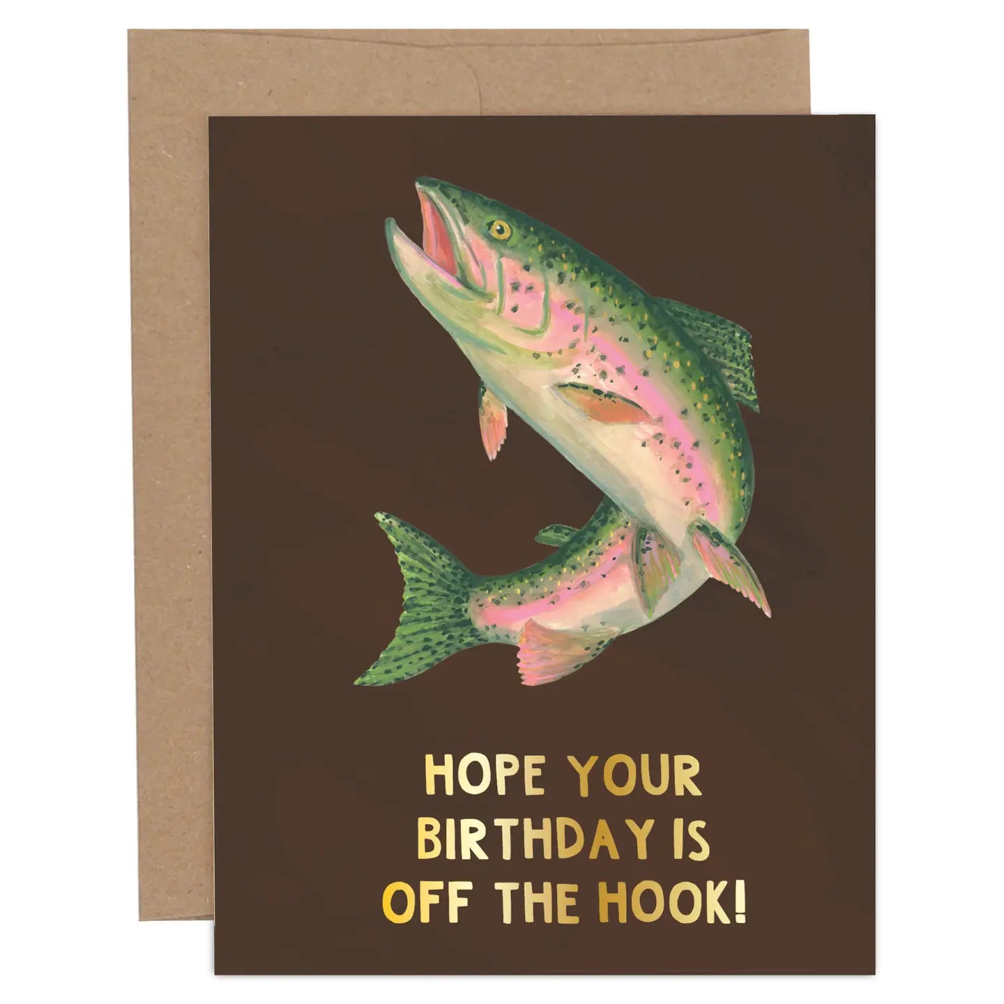OFF THE HOOK FISHING BIRTHDAY CARD