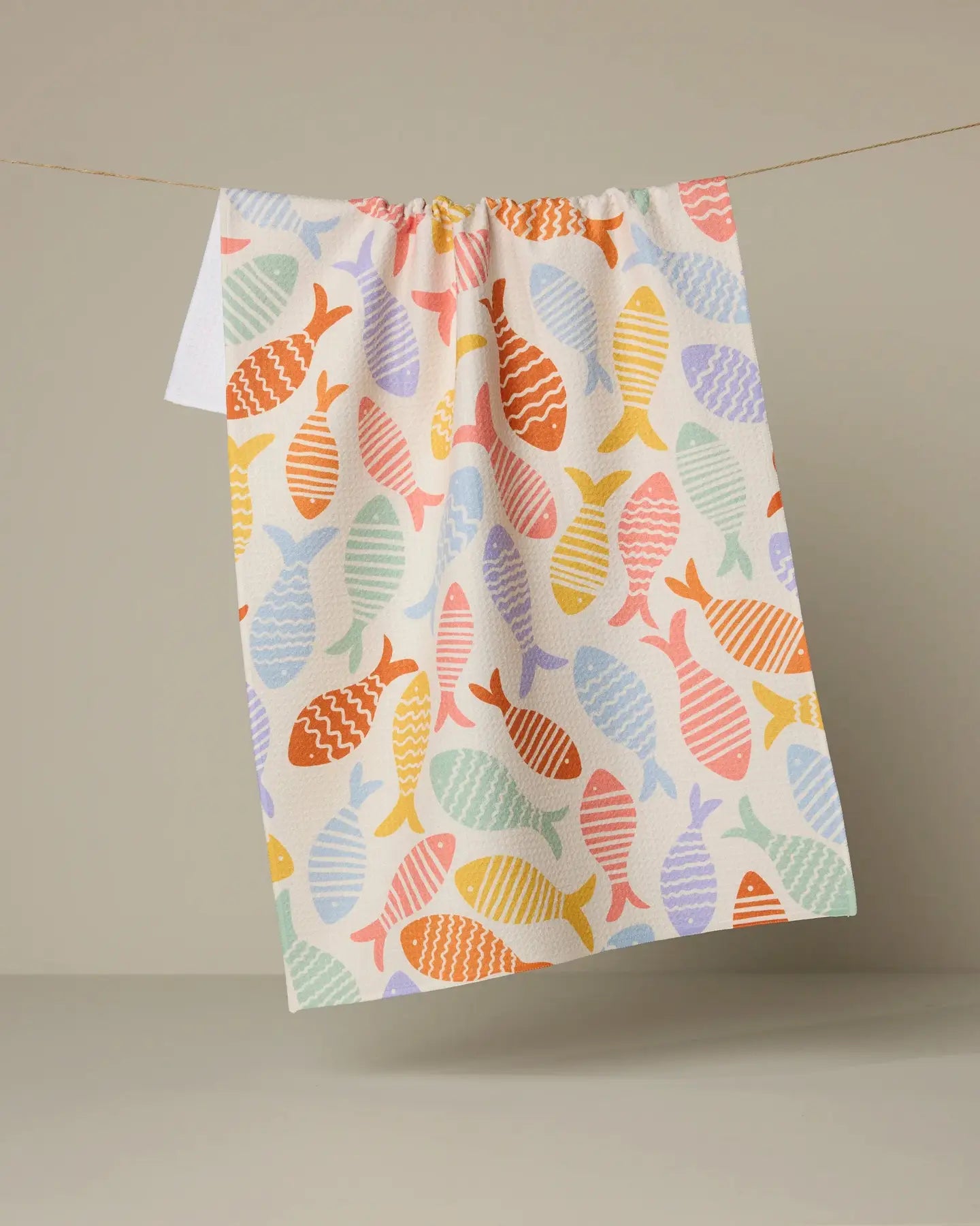 GEOMETRY TEA TOWEL - FISH FLIP