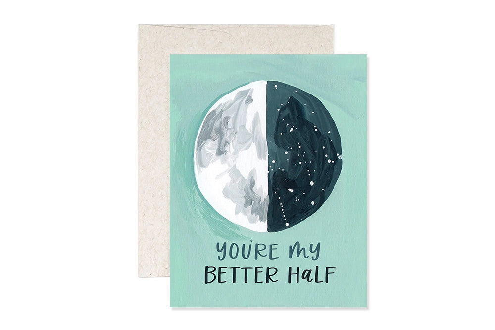 HALF MOON GREETING CARD