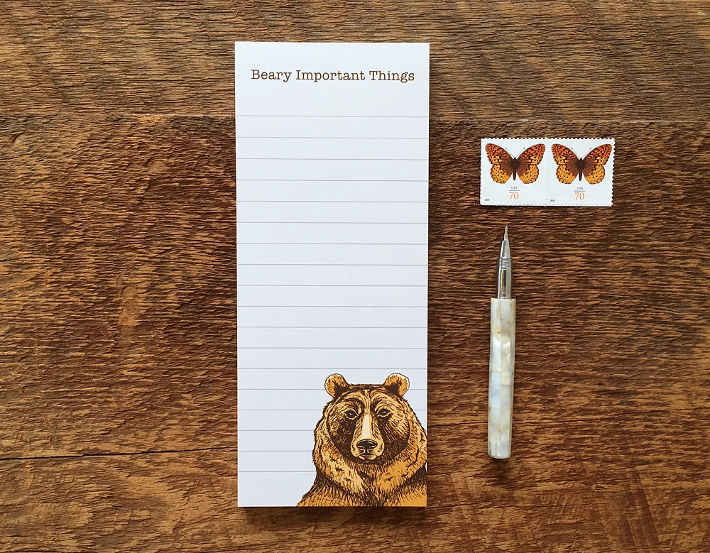 BEARY IMPORTANT NOTEPAD