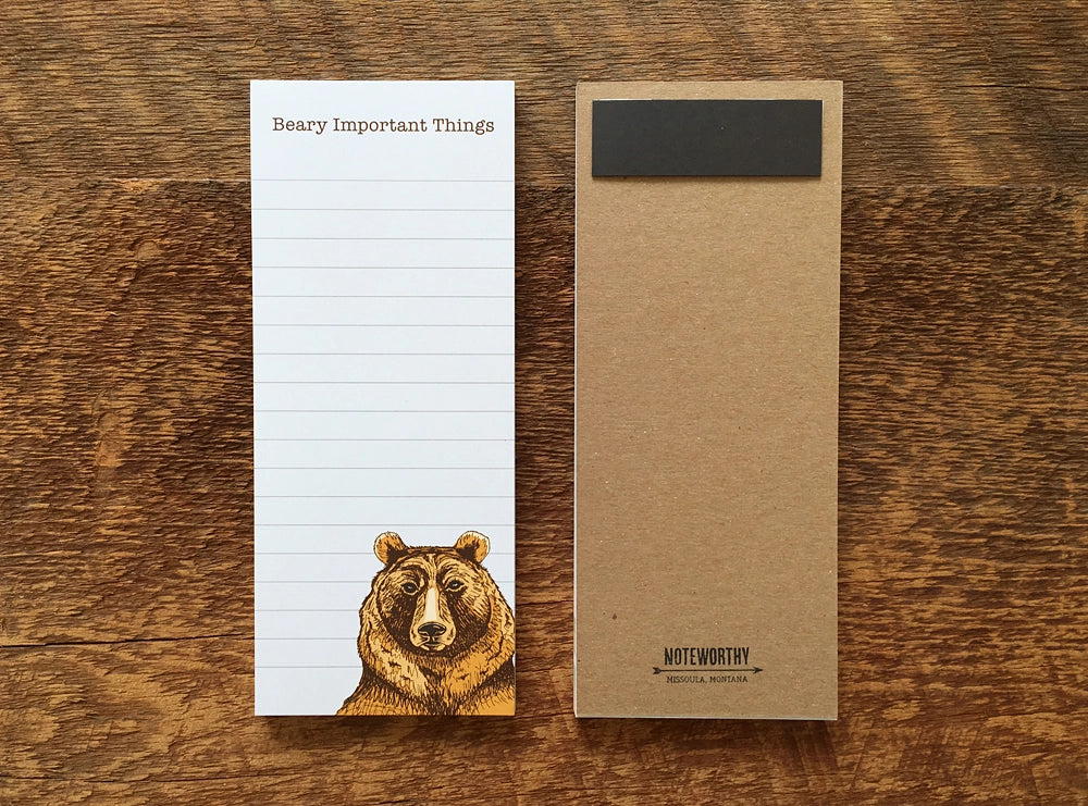 BEARY IMPORTANT NOTEPAD