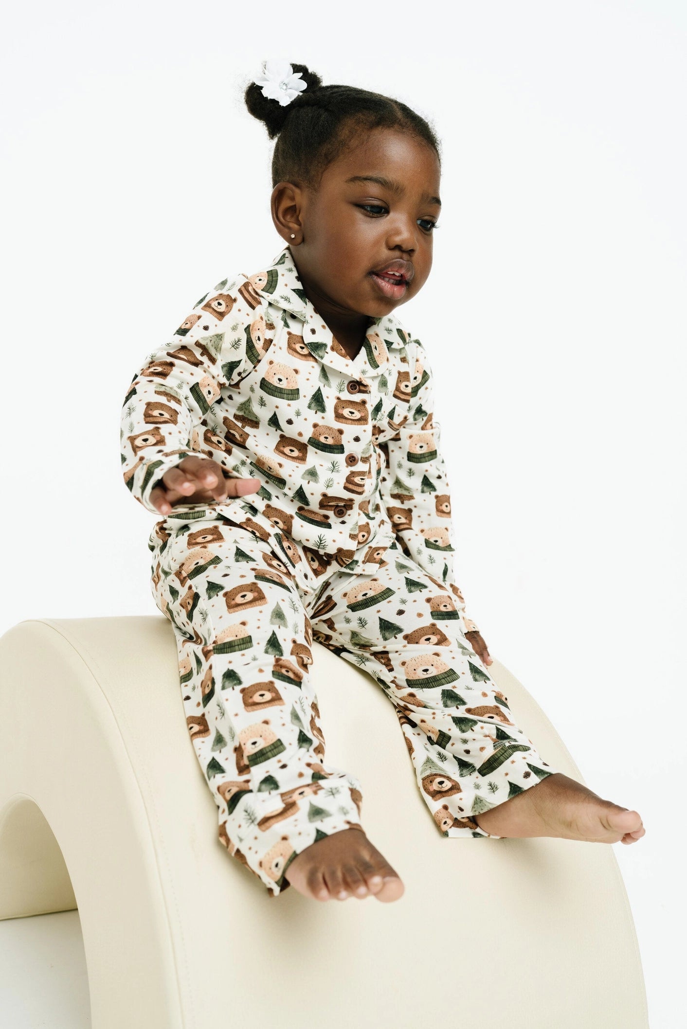 WINTER BEARS BAMBOO BUTTON UP SET