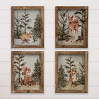 FRAMED PRINTS - WOODLAND ANIMALS IN THE FOREST