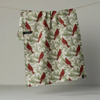 GEOMETRY LUXE KITCHEN TOWEL - WINTER CRIMSON