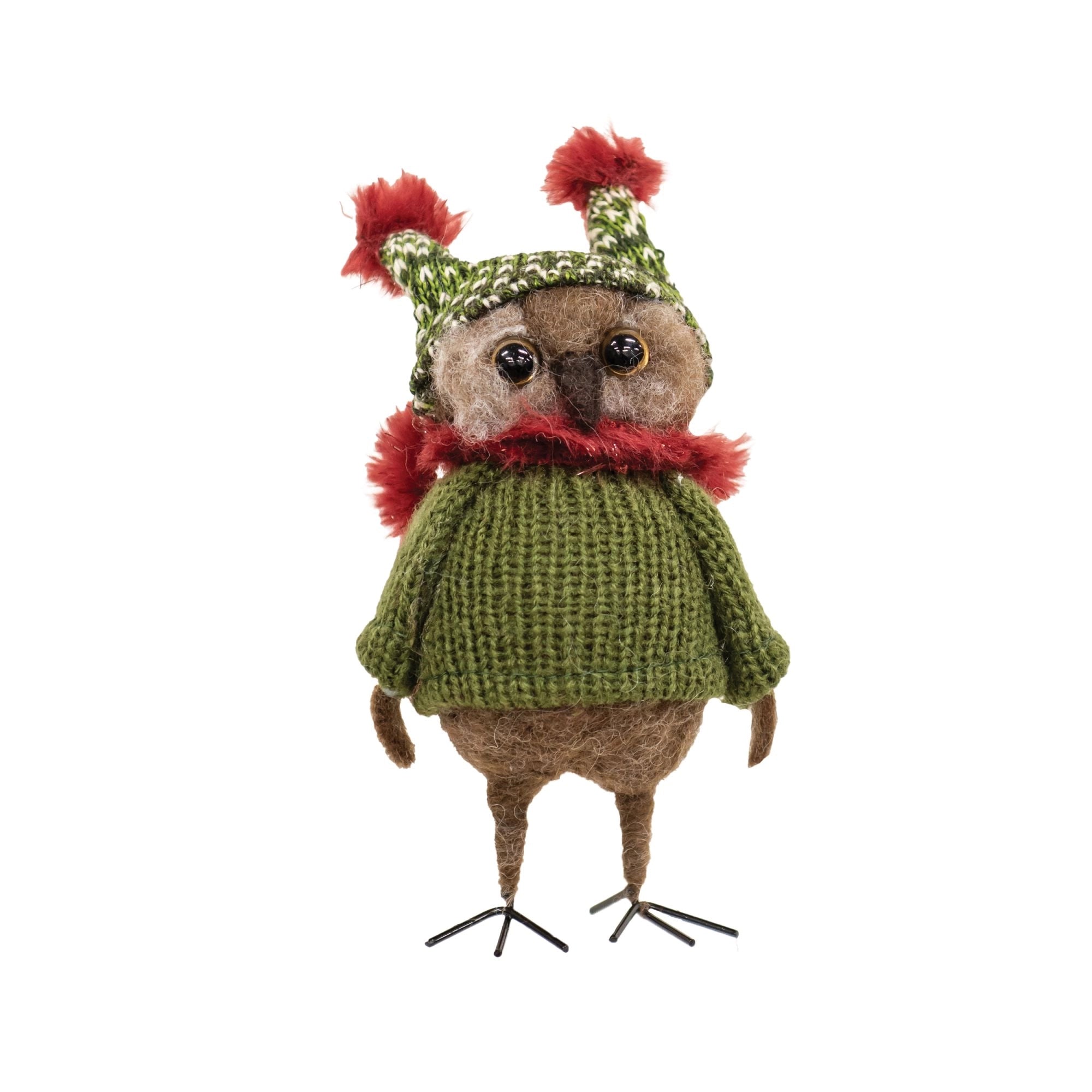 SCRAT SWEATER OWL ORNAMENT