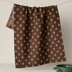 GEOMETRY LUXE KITCHEN TOWEL - SEPIA