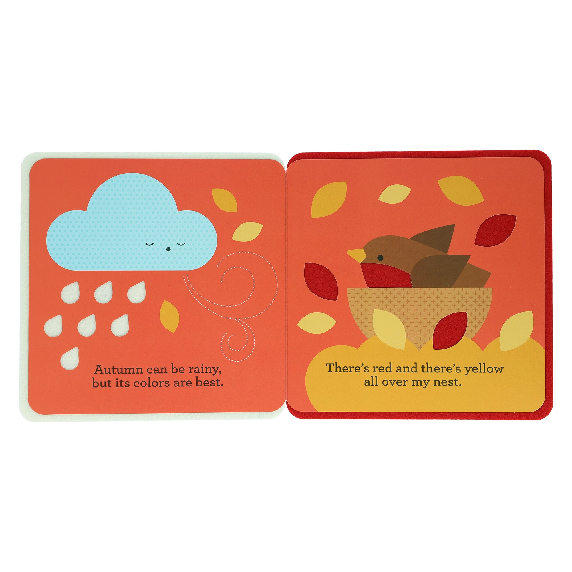 A FIRST FELT BOOK: RAIN AND SHINE - CHILDREN'S BOOK