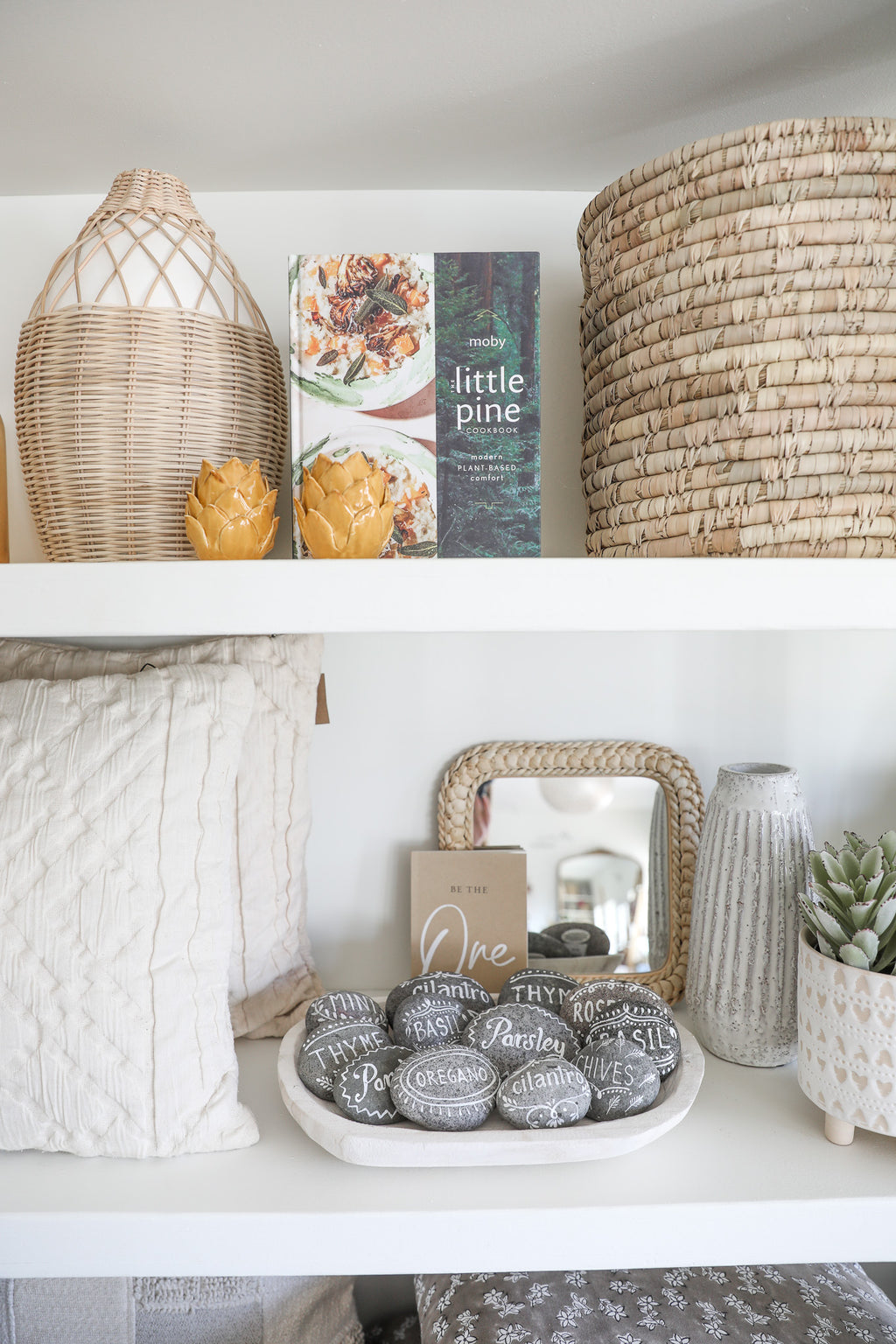 NATURAL STONE HERB GARDEN MARKERS