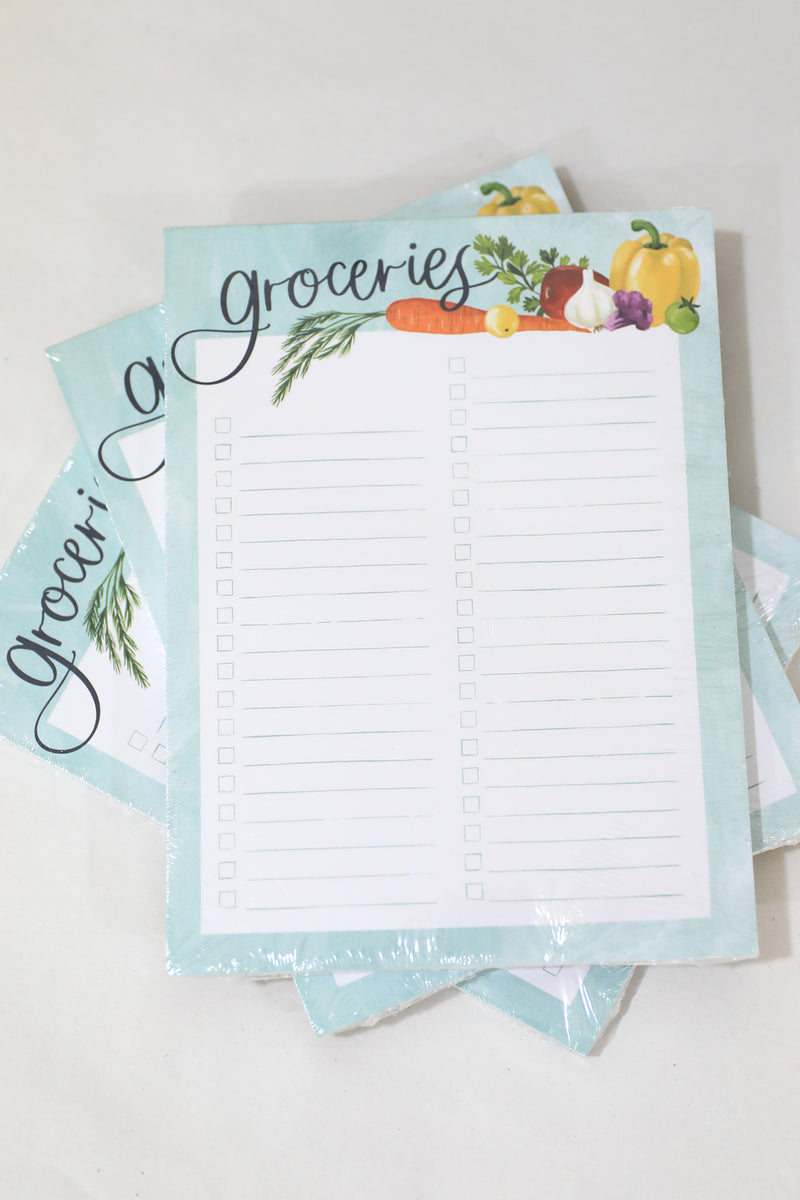 IN THE GARDEN GROCERIES NOTEPAD