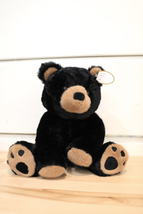 WOODY THE PLUSH BLACK BEAR