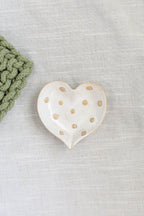 HEART DISH W/ DOTS
