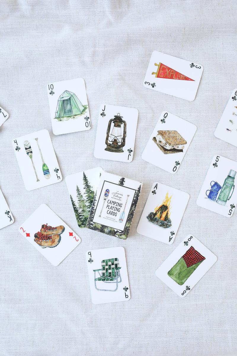 CAMPING PLAYING CARDS