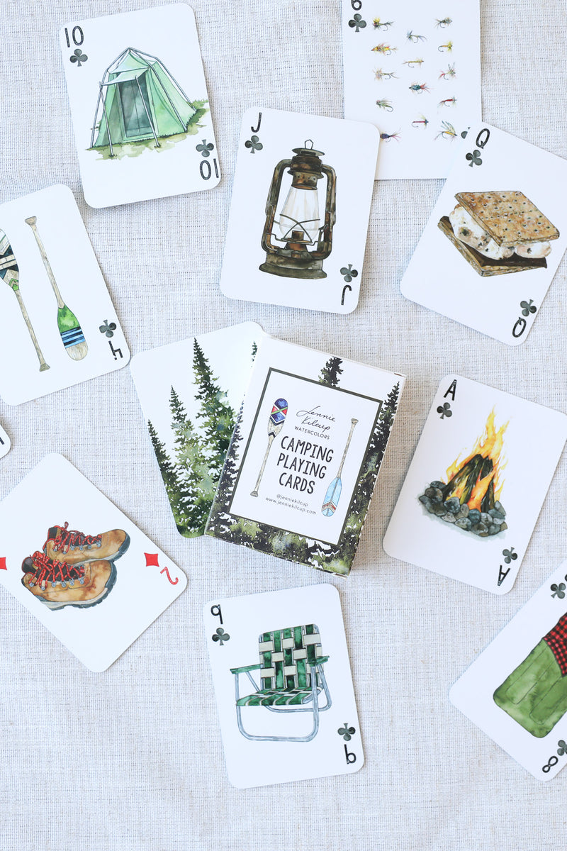 CAMPING PLAYING CARDS