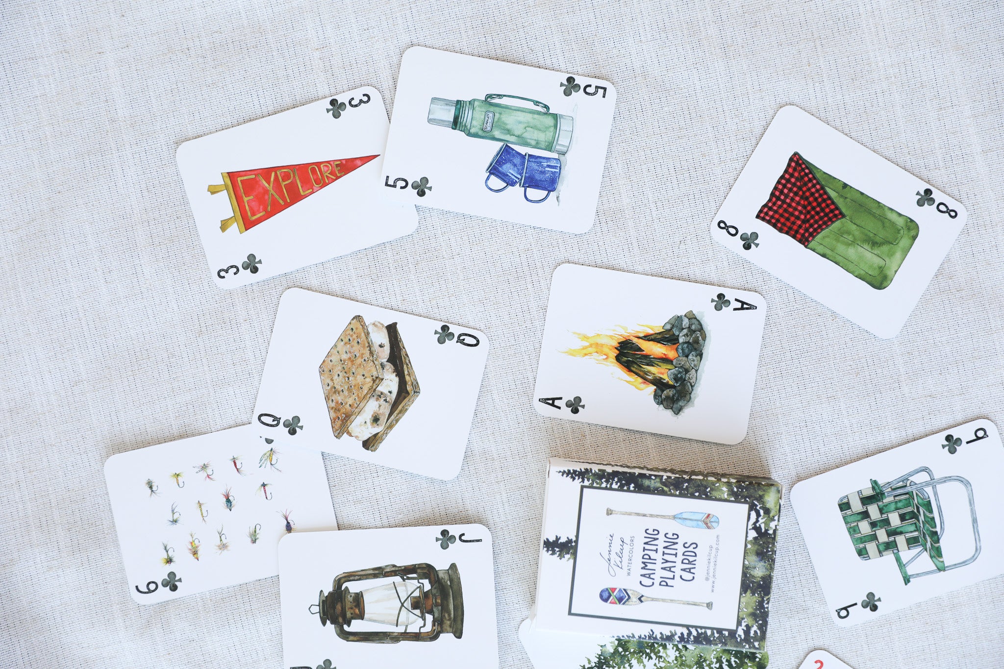 CAMPING PLAYING CARDS