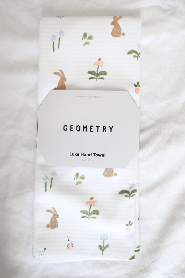 GEOMETRY LUXE HAND TOWEL - BUNNY BLOSSOMS