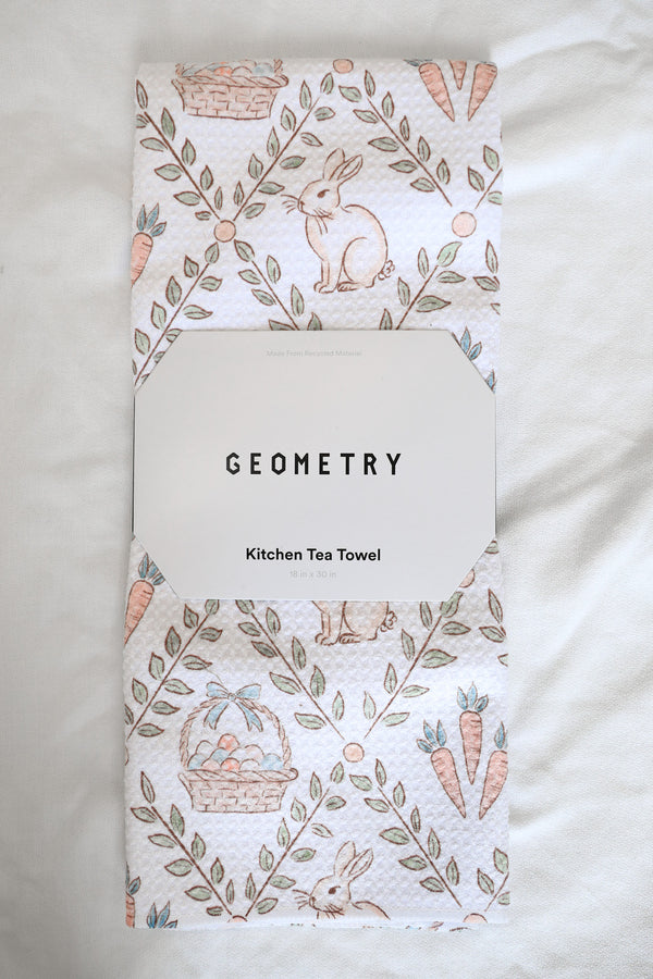 GEOMETRY TEA TOWEL - HOPSCOTCH HARVEST