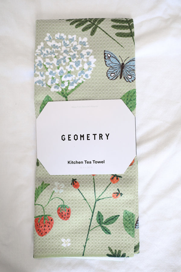 GEOMETRY TEA TOWEL - GOOD GREEN EARTH