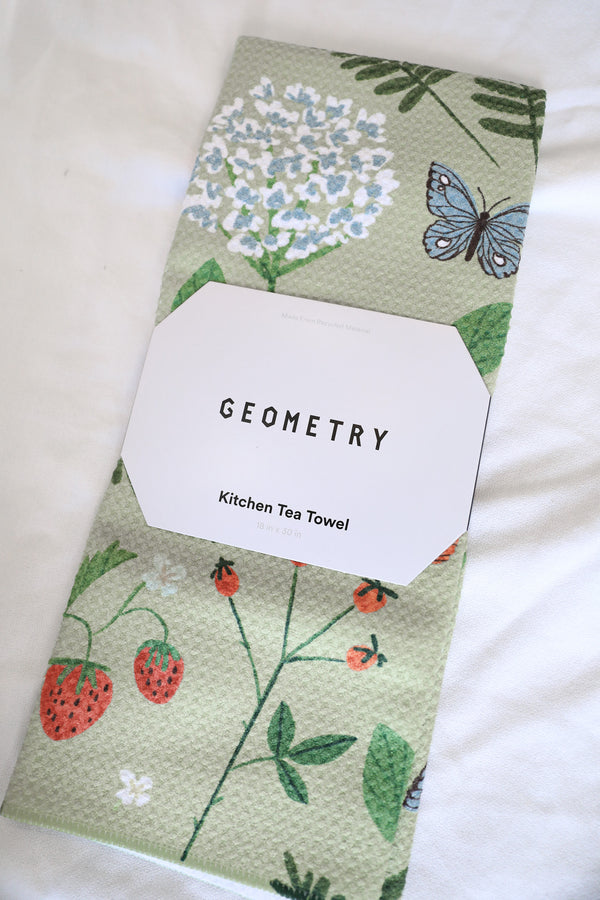 GEOMETRY TEA TOWEL - GOOD GREEN EARTH