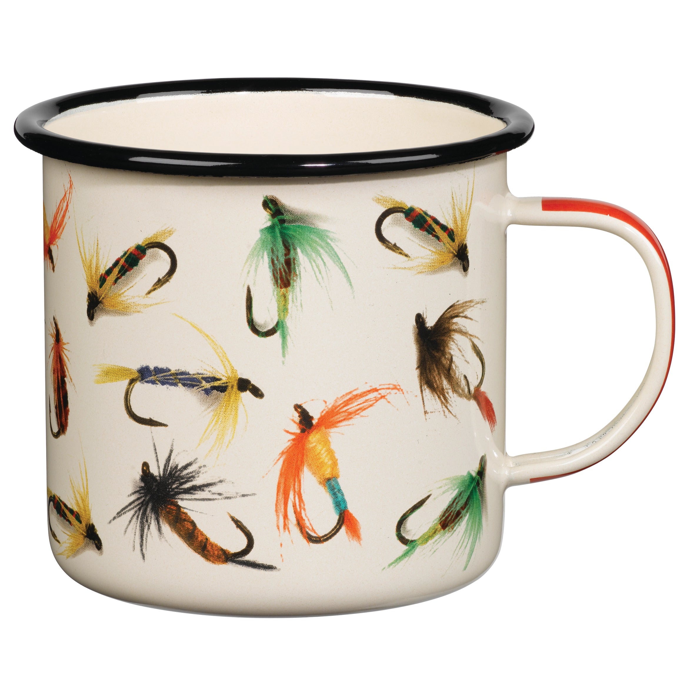 FLY FISHING ENAMEL MUG