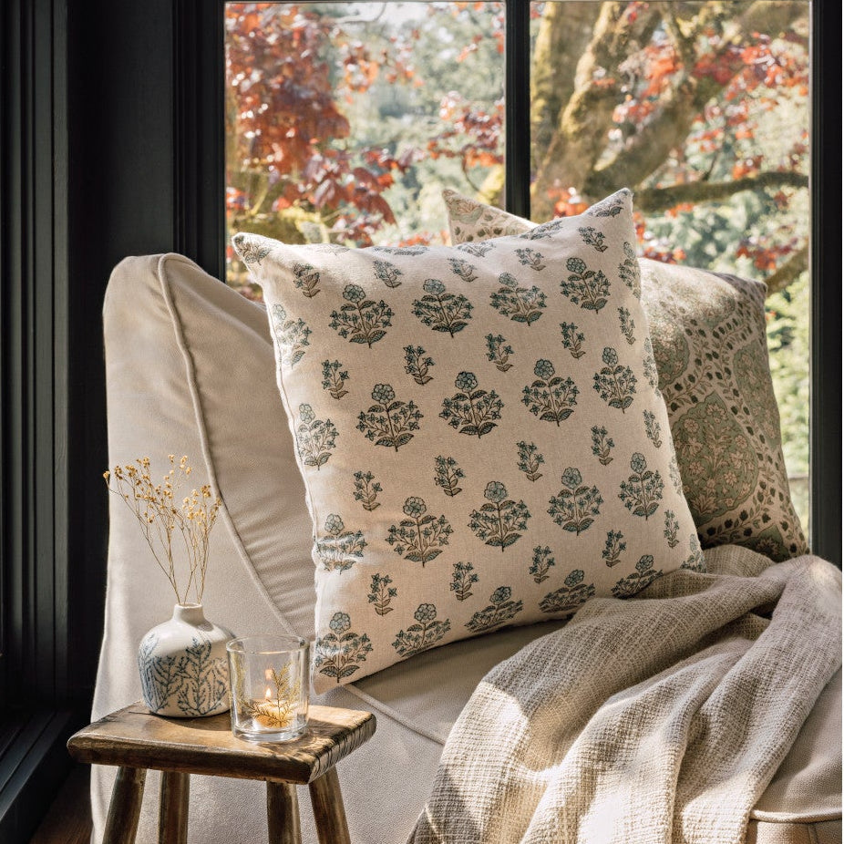 SALVIA BLOCK PRINT PILLOW