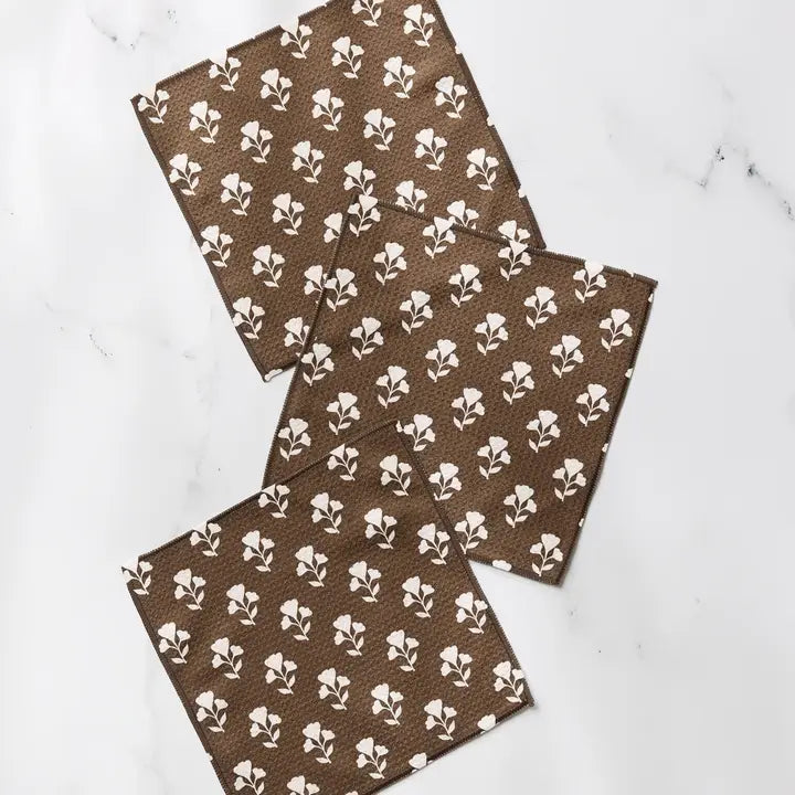 GEOMETRY DISHCLOTH SET - BLOOM FOR MOM