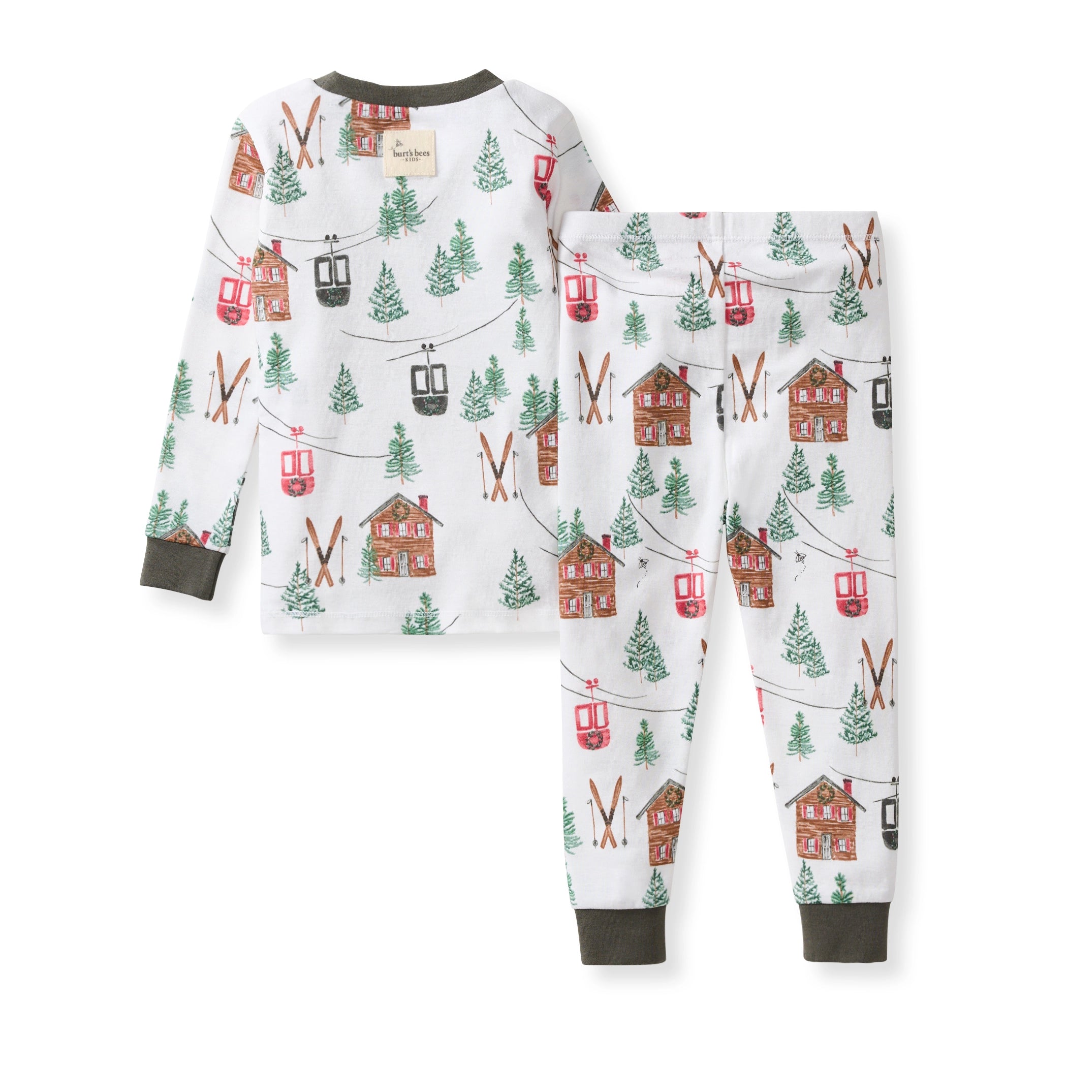 SKI THE ALPS TWO PIECE PAJAMAS