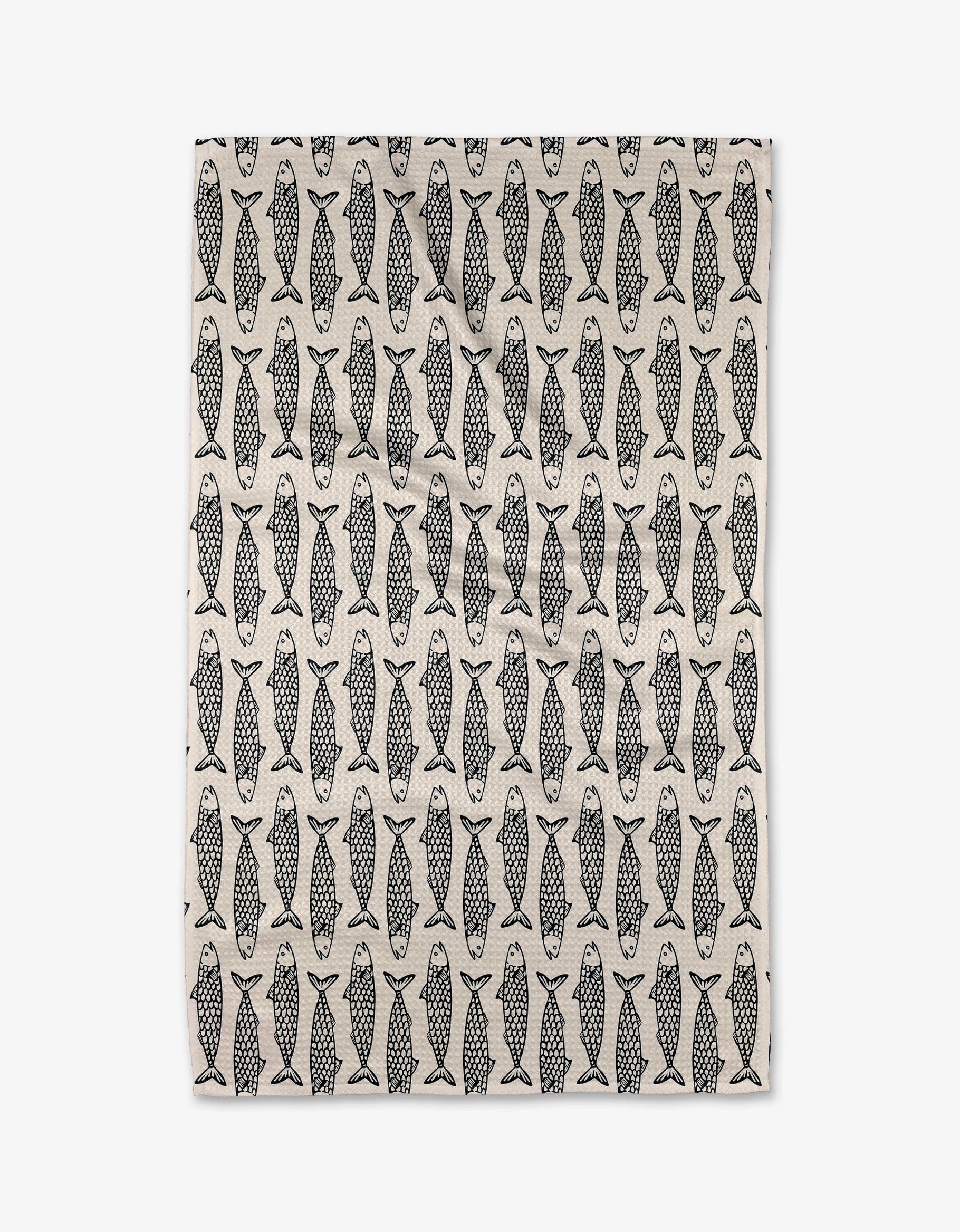 GEOMETRY TEA TOWEL - FISH FRIENDS