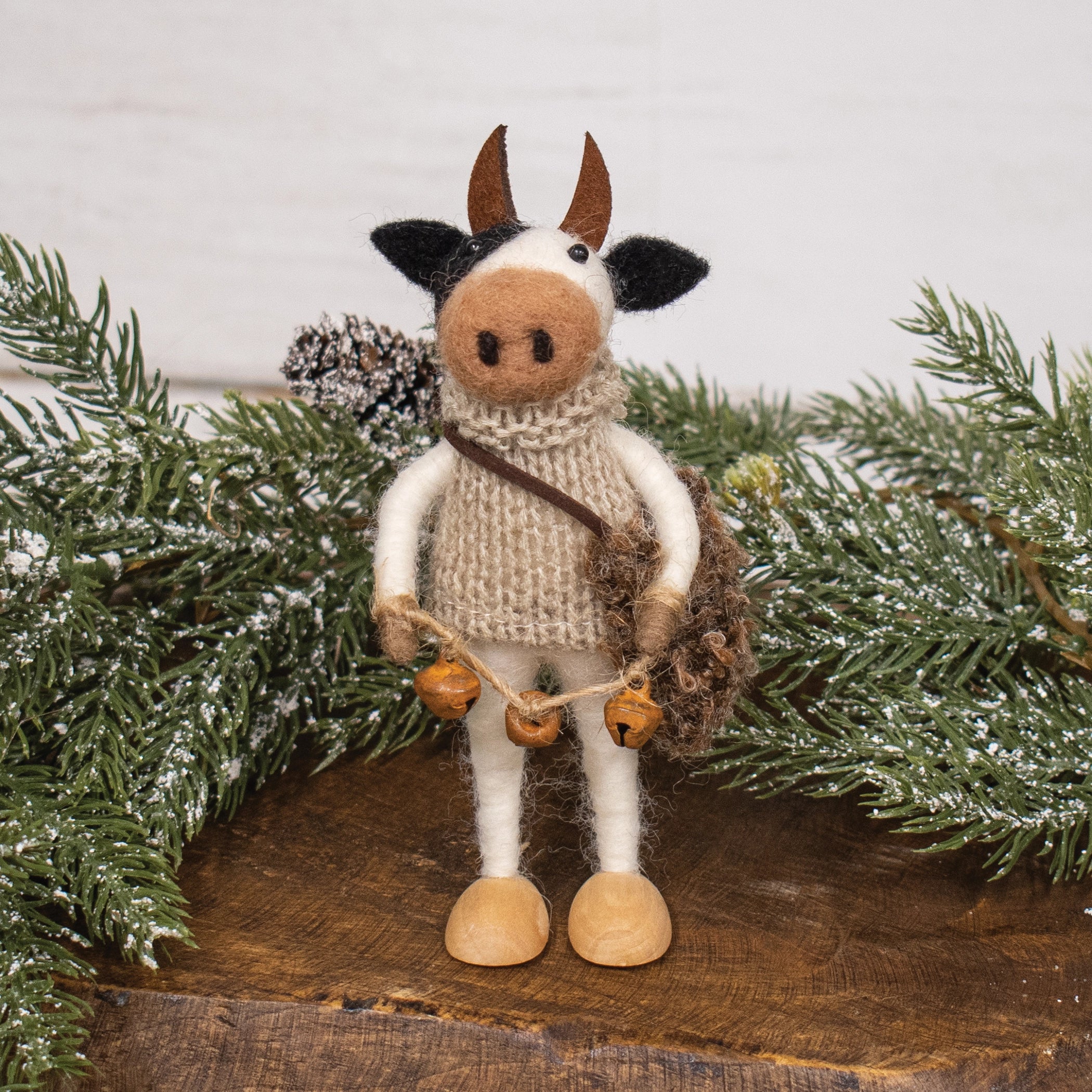 COW WITH BELLS ORNAMENT