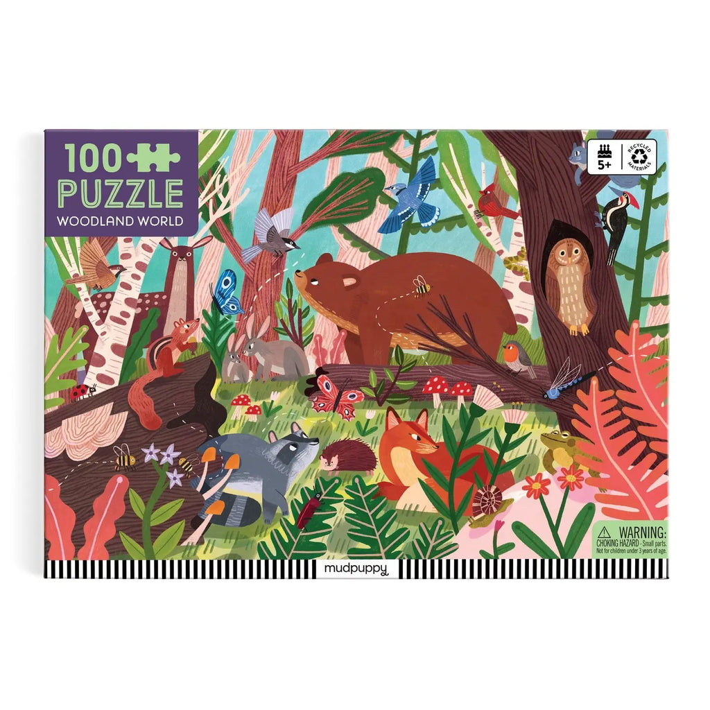 WOODLAND WORLD 100 PIECE PUZZLE