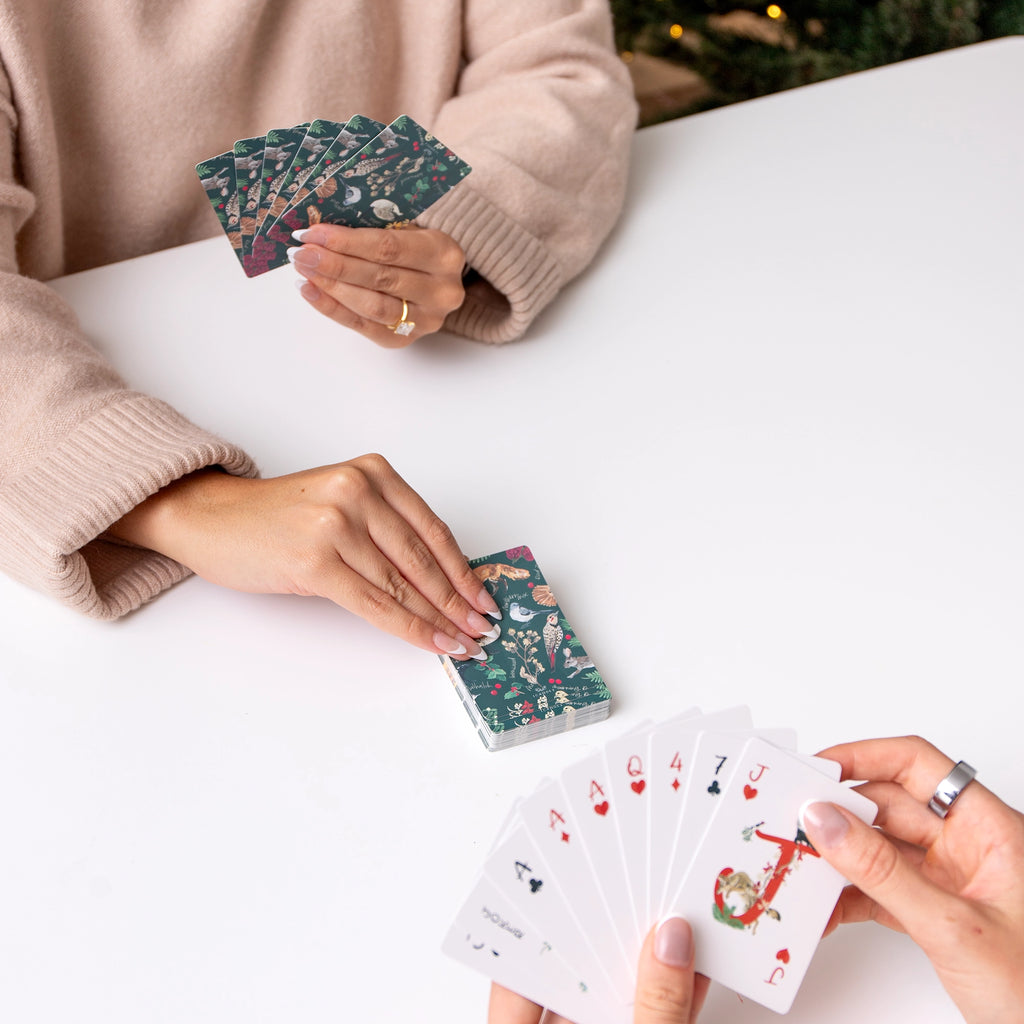 WINTER FLORA + FAUNA PLAYING CARDS