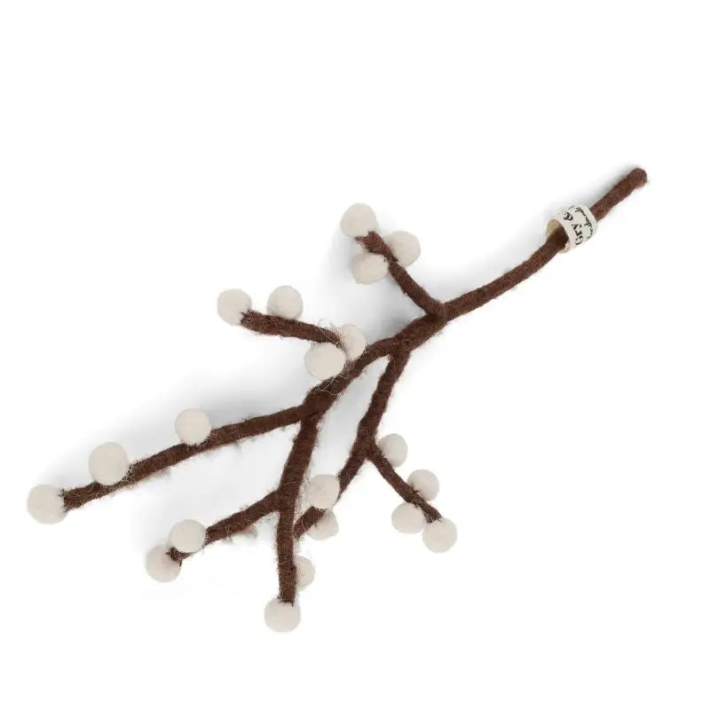 MINI BRANCH W/ WHITE BERRIES