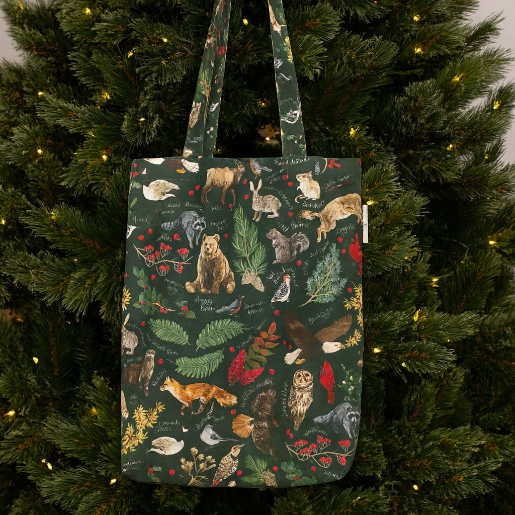 WINTER FLORA + FAUNA TOTE BAG