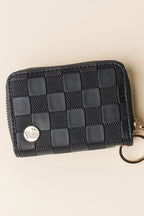 URBAN CHECK PLEATHER WALLET