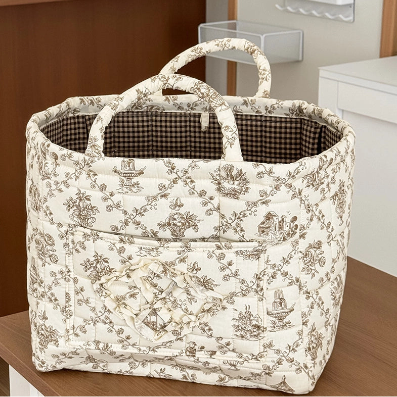 SUMMER MEADOW QUILTED BASKET