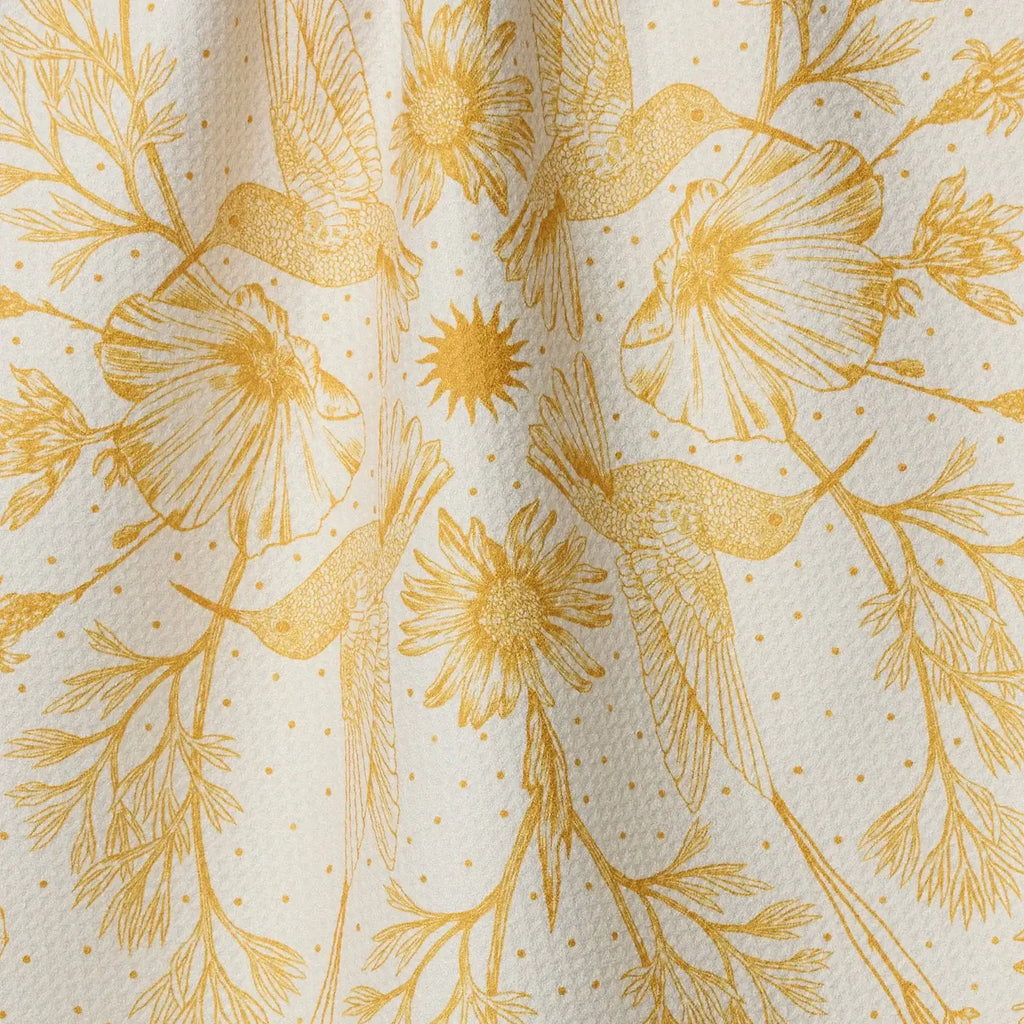 GEOMETRY TEA TOWEL - GILDED NECTAR
