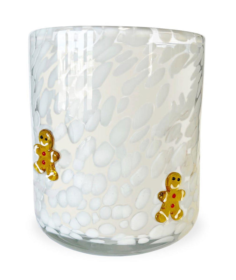 OH SNAP GINGERBREAD MAN SPECKLED CANDLE