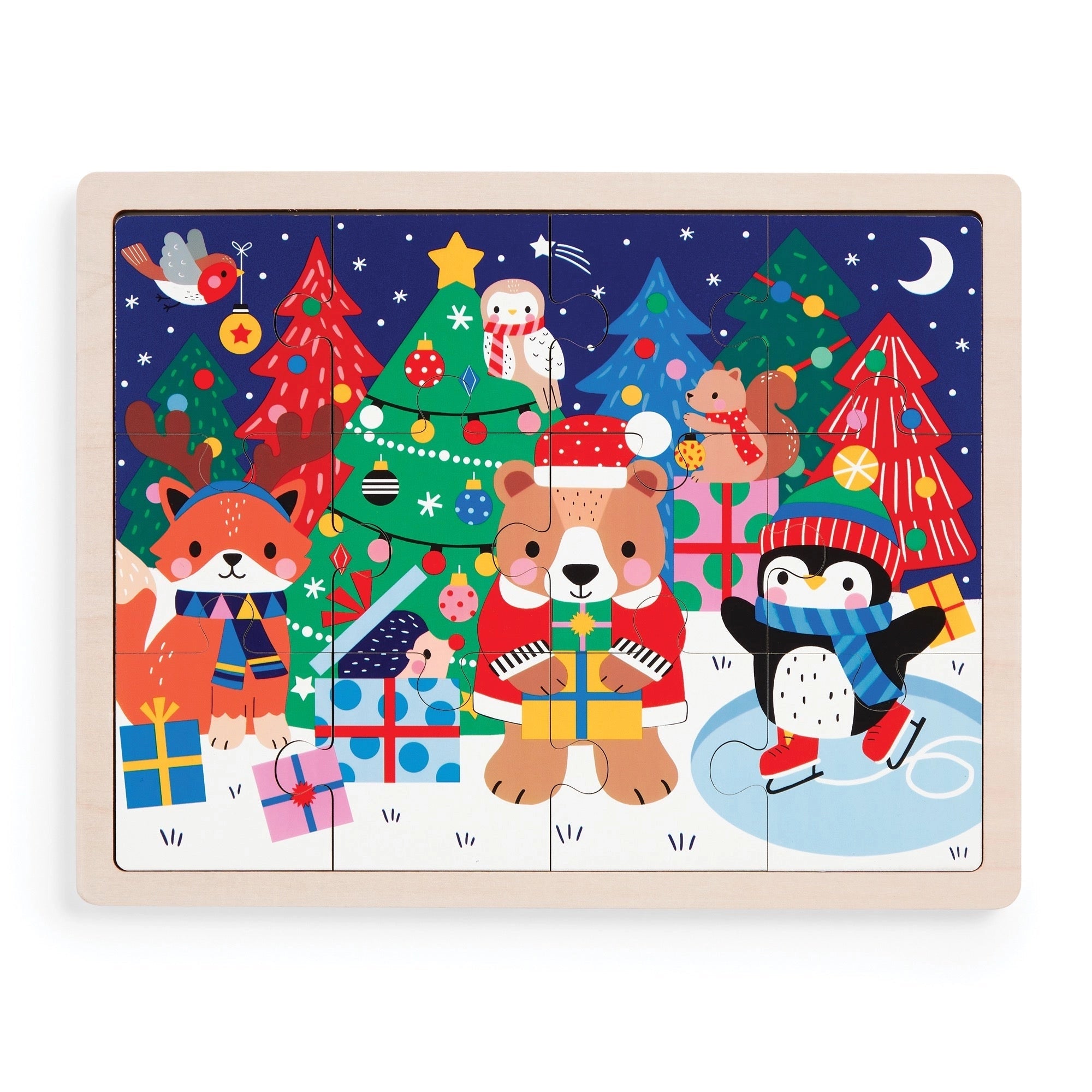 FESTIVE FRIENDS 12 PC PUZZLE