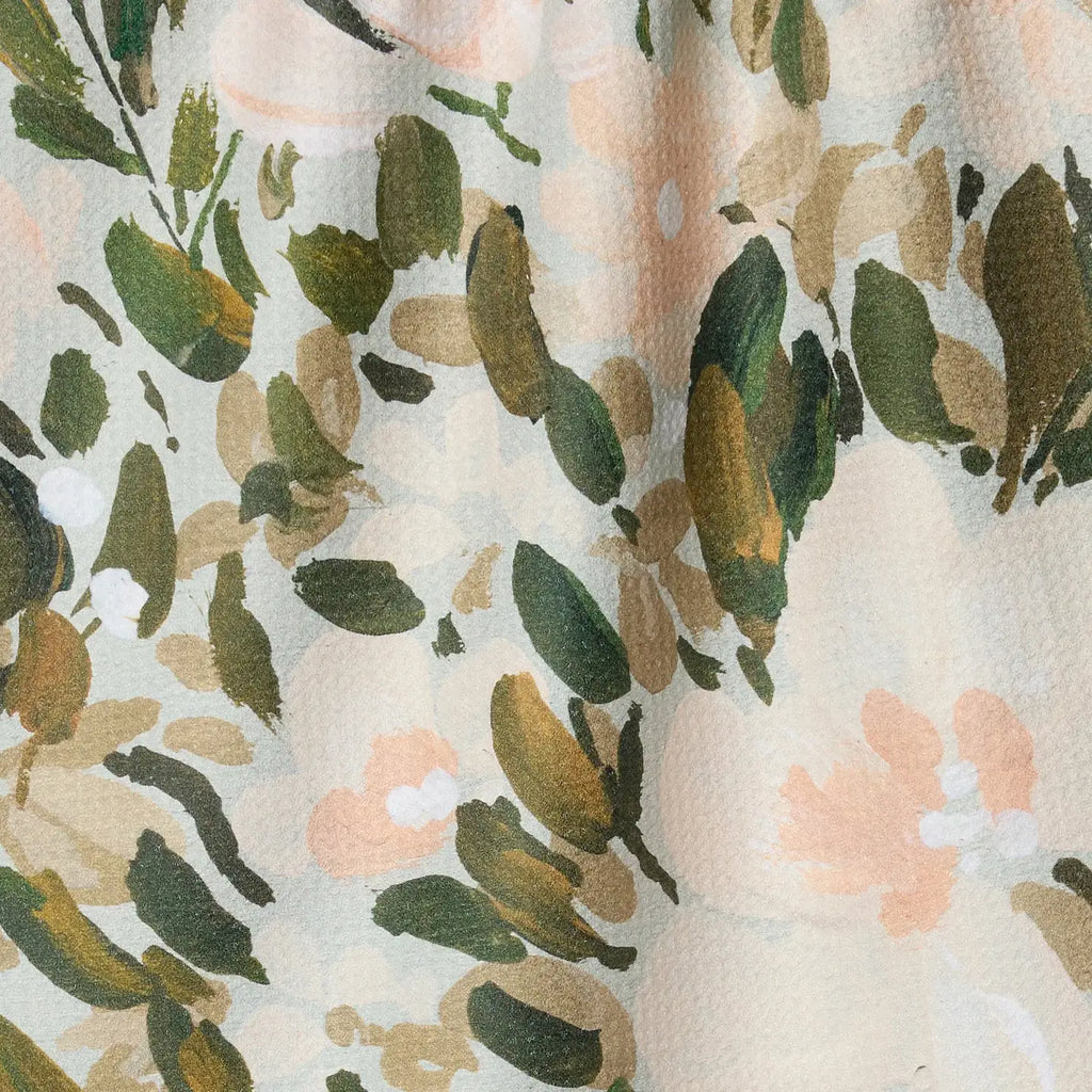 GEOMETRY TEA TOWEL - PAINTED BLOSSOMS