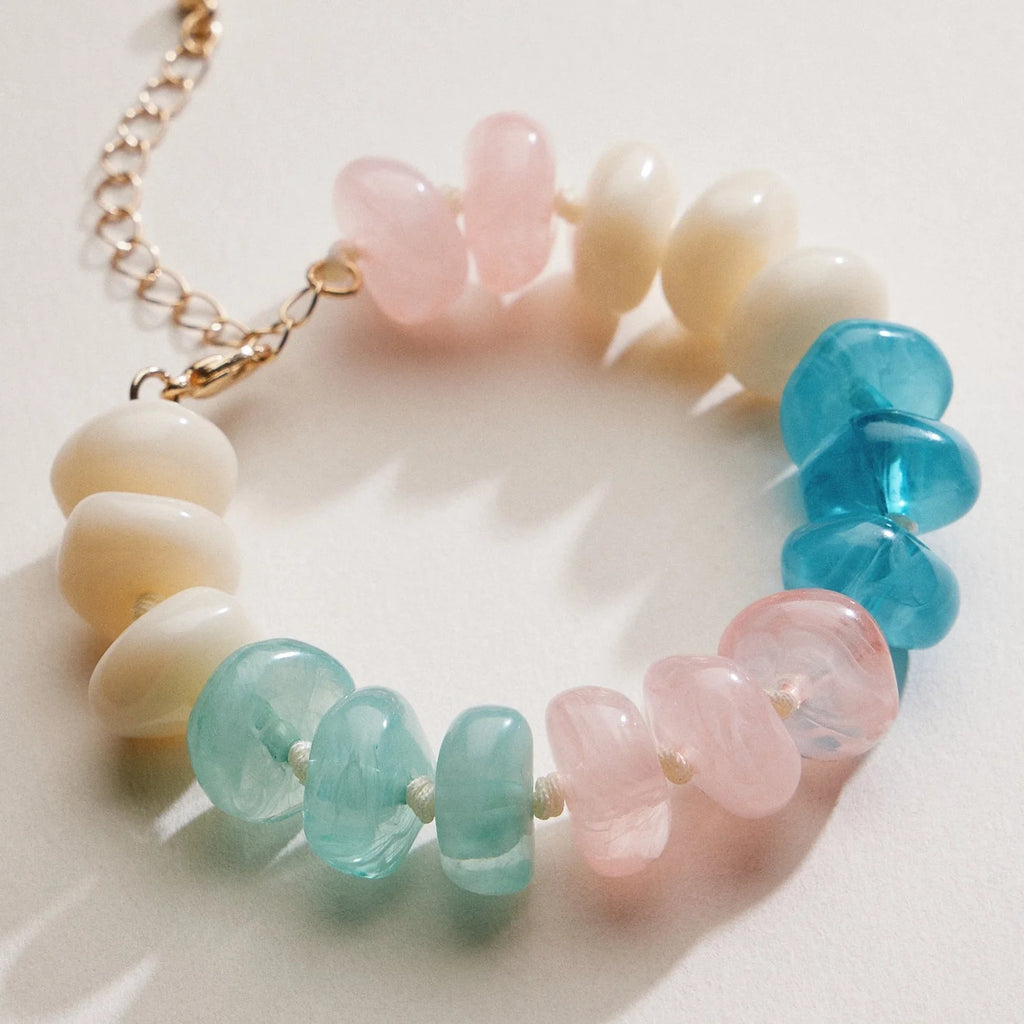 MARCY NATURAL STONE BEADED BRACELET